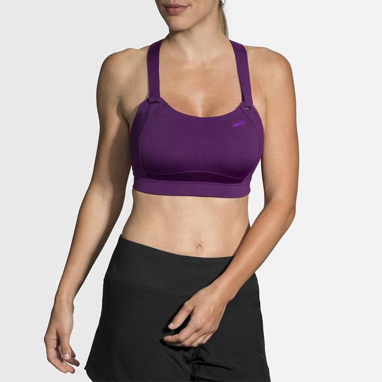 Brooks Juno Sports Womens Running Bra Ireland Purple (WJUT-79532)